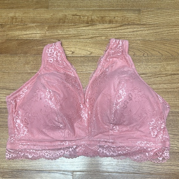 DREAMFIT Full Coverage Wireless Lace Bralette Adjustable Convertible Size 4X - Picture 6 of 6